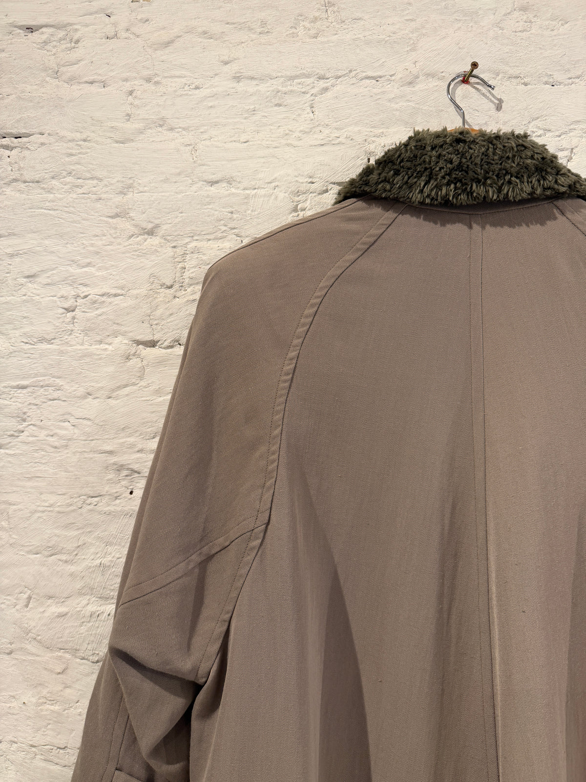 Vintage 80s Katharine Hamnett Voluminous Tailored Coat – Taupe