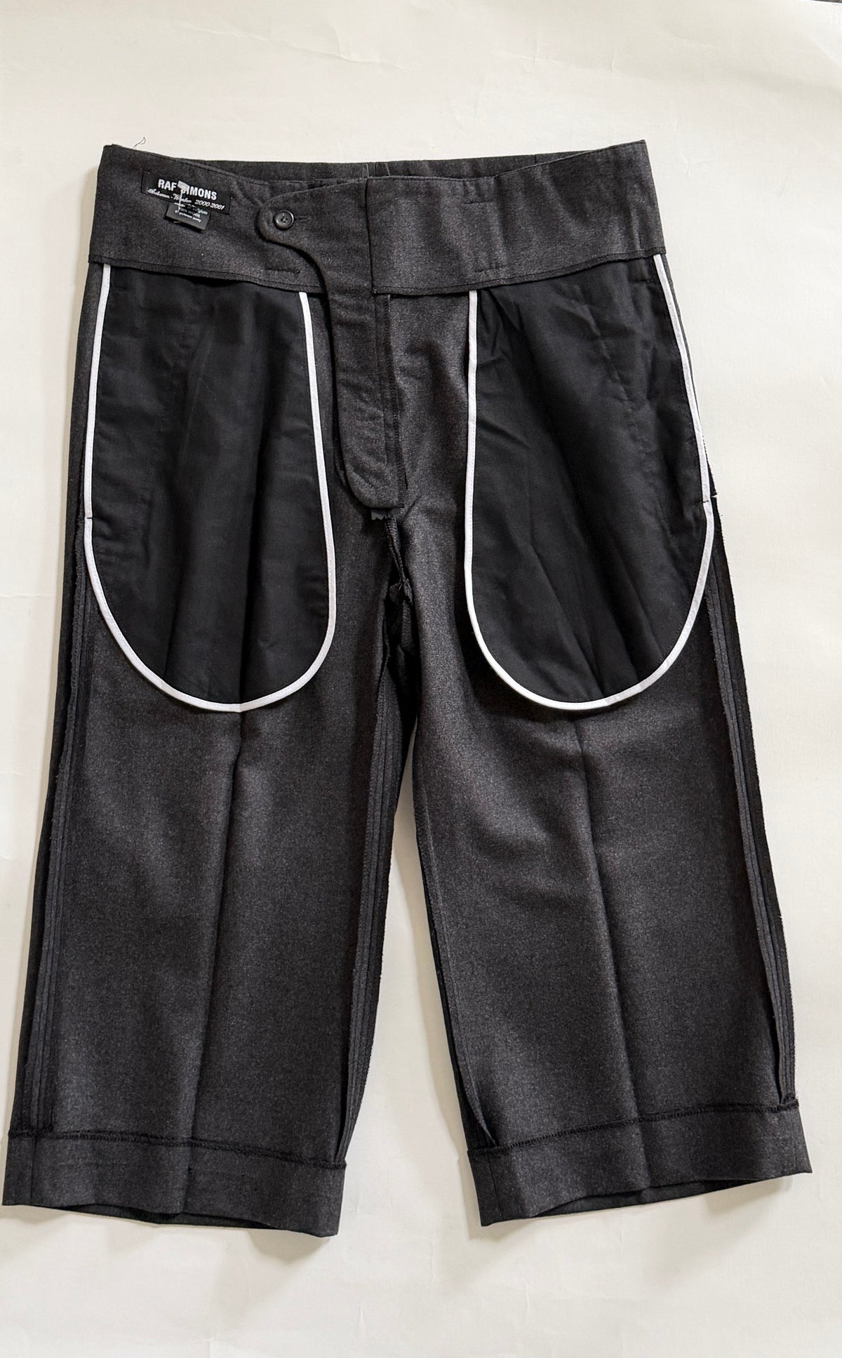 Raf Simons AW 2000-2001 "Confusion" Class 3/4 Pleated Wool Pants – Size 50