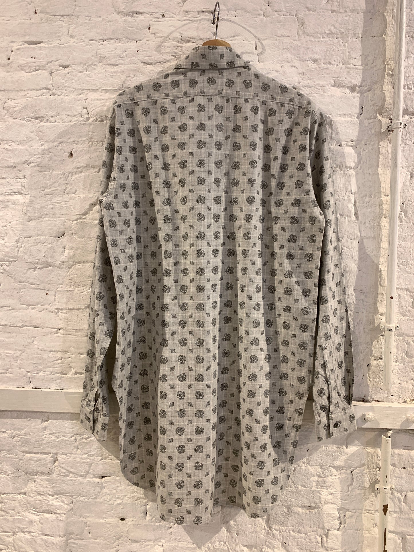 Raf Simons A/W 2004/05 Waves collection oversized cotton paisley print shirt