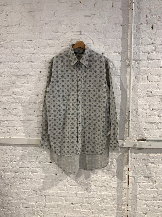 Raf Simons A/W 2004/05 Waves collection oversized cotton paisley print shirt