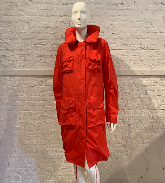 Vintage  Helmut Lang S/S 2000 Pillow Neck Hooded  3D Pocket Bondage Hooded Parka Coat