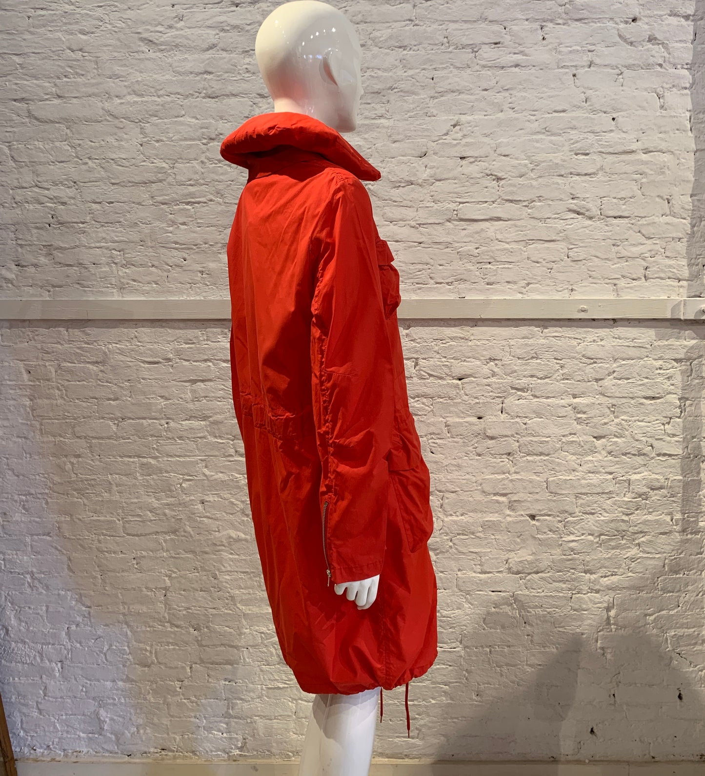 Vintage  Helmut Lang S/S 2000 Pillow Neck Hooded  3D Pocket Bondage Hooded Parka Coat