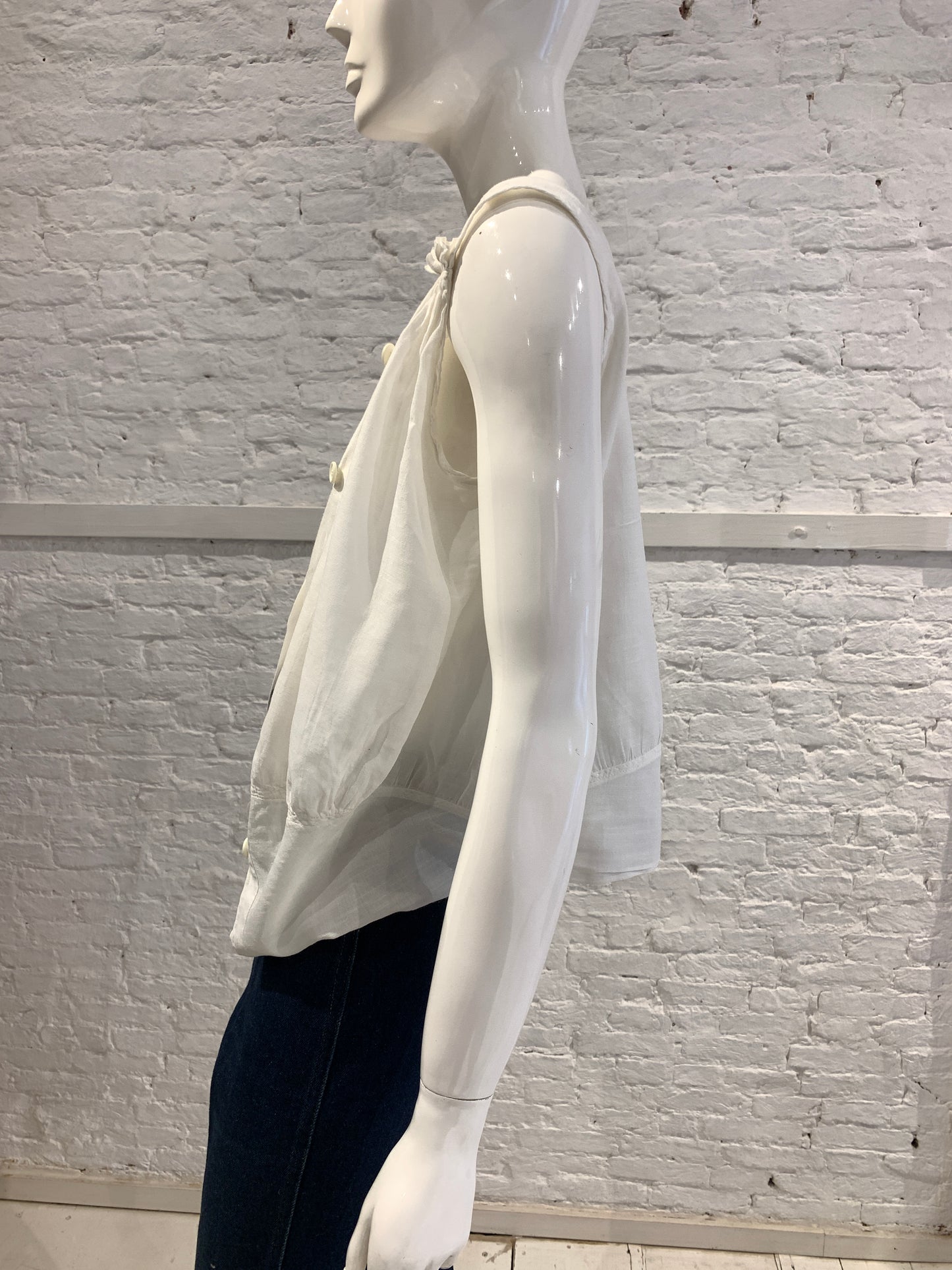 Hussein Chalayan Archival Transformative Multi-Way Blouse - White Cotton