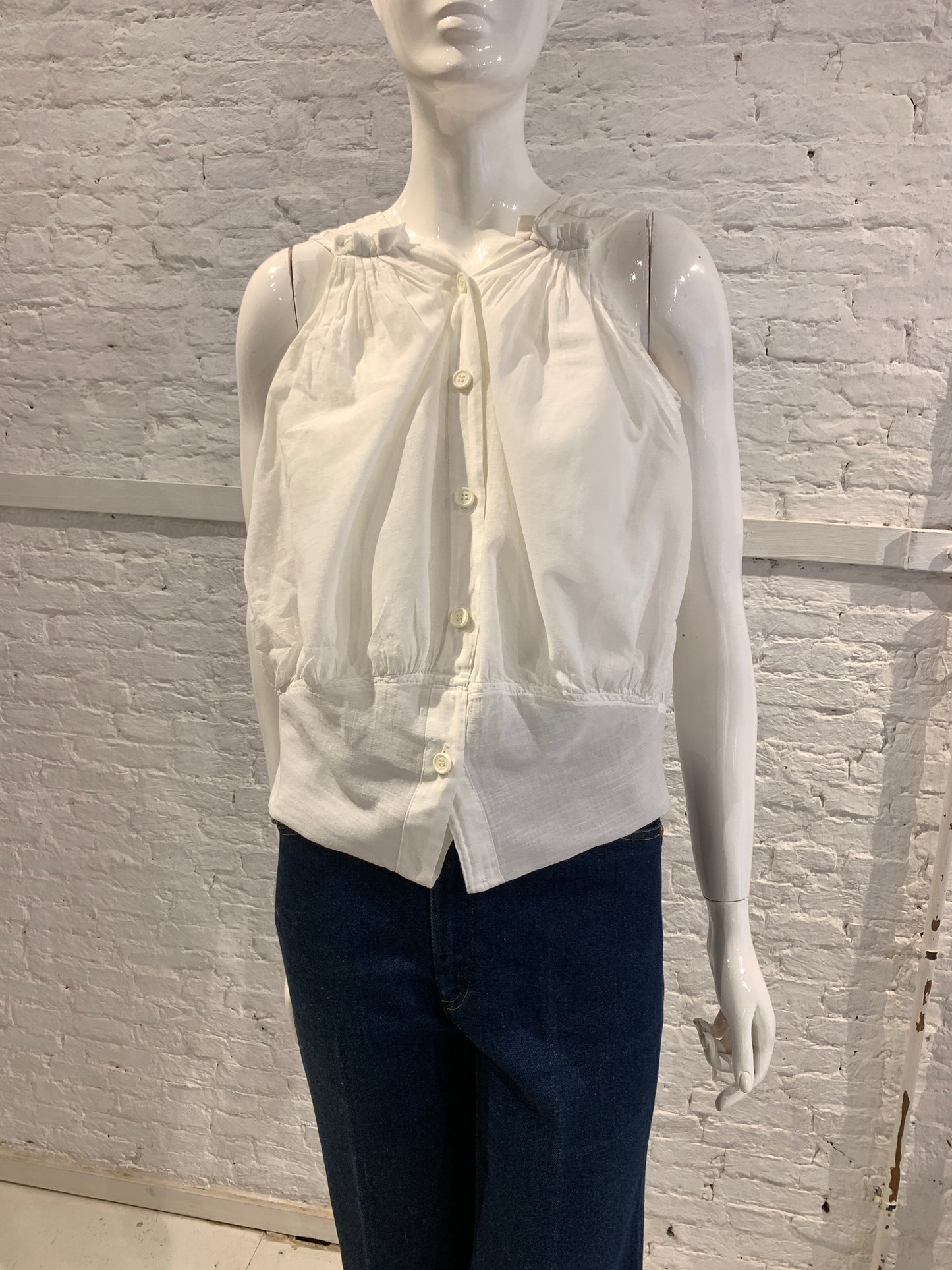 Hussein Chalayan Archival Transformative Multi-Way Blouse - White Cotton