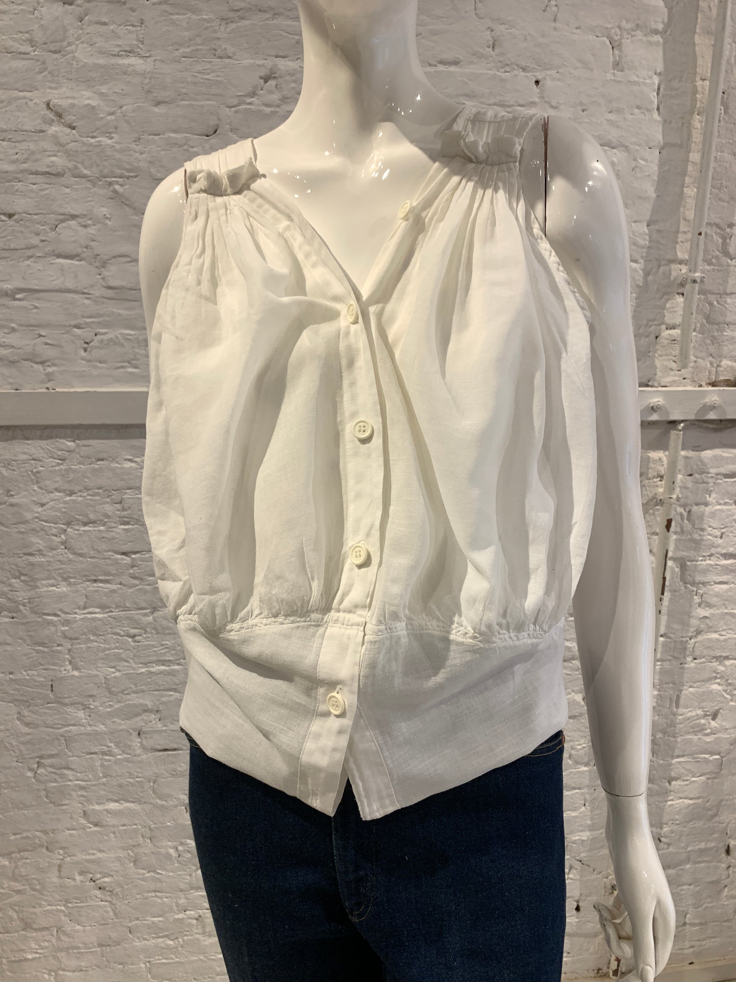 Hussein Chalayan Archival Transformative Multi-Way Blouse - White Cotton