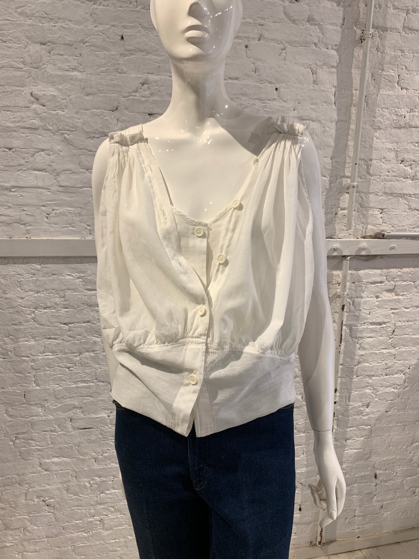 Hussein Chalayan Archival Transformative Multi-Way Blouse - White Cotton