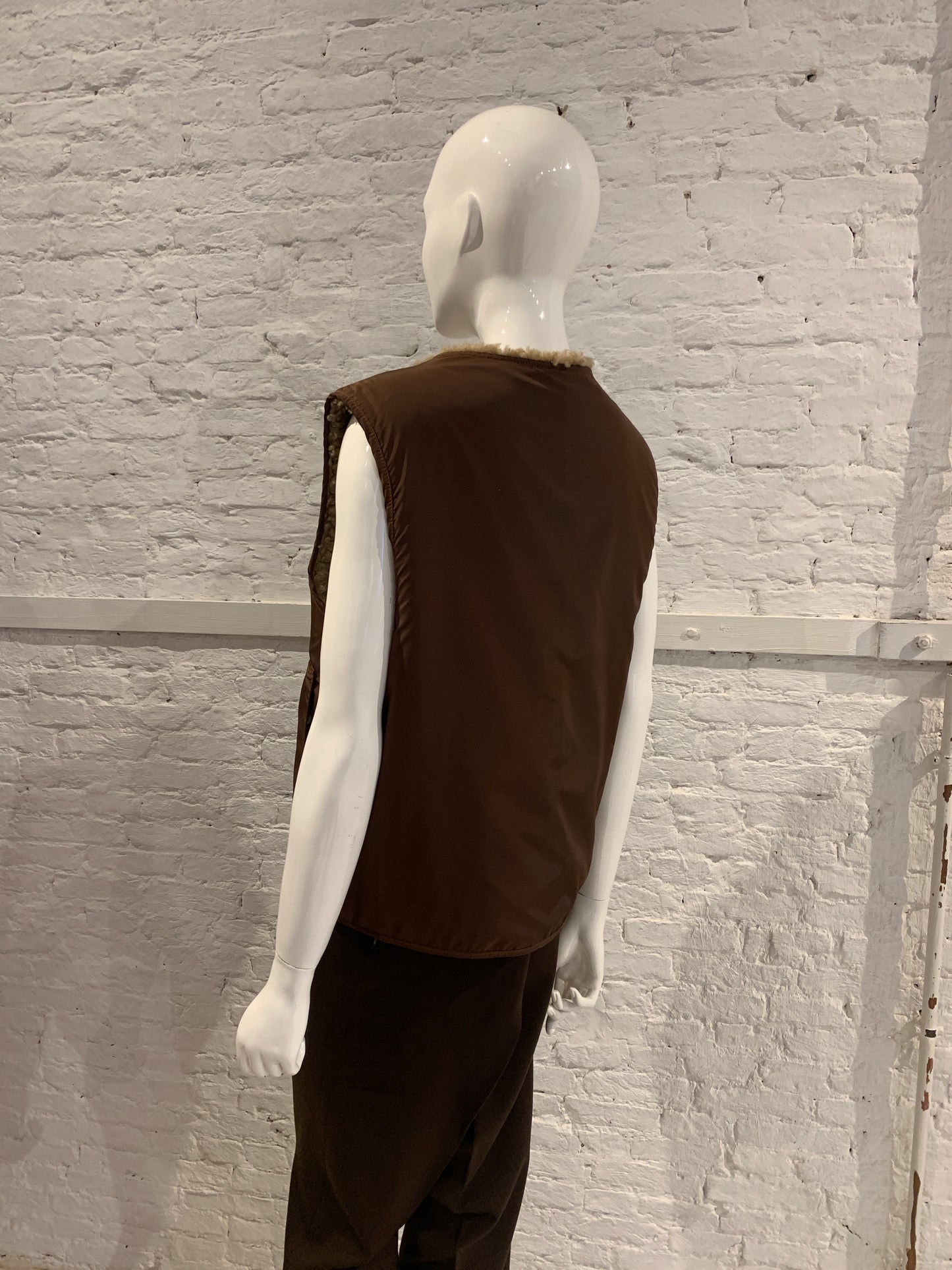Maison Martin Margiela A/W 2011 men's reversible sheepskin gilet  showpiece