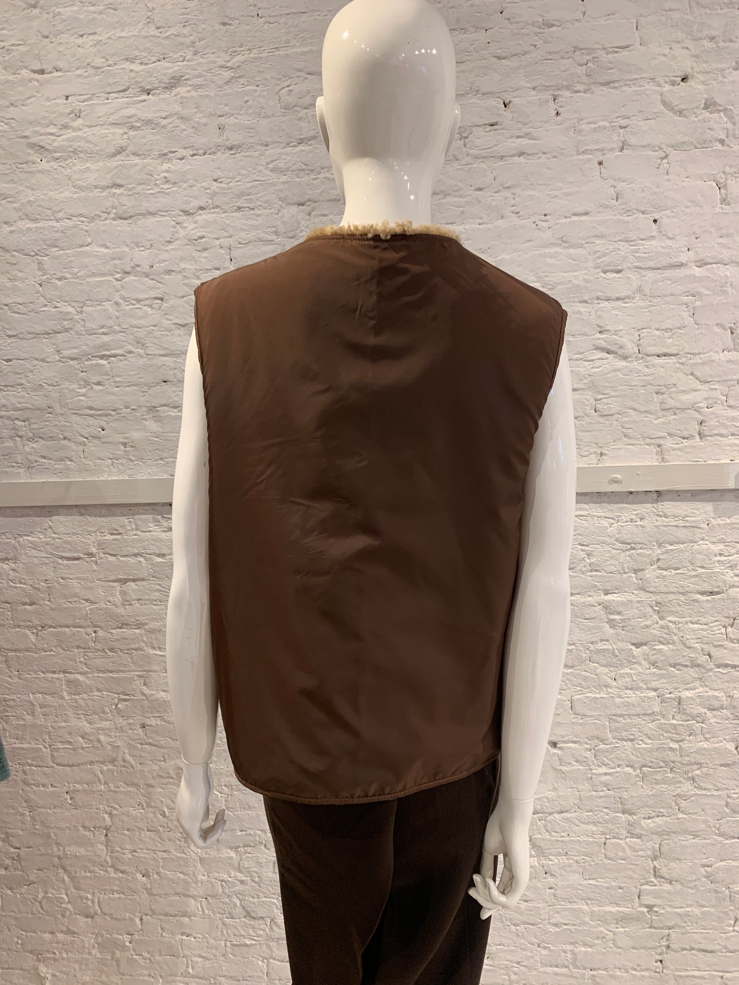 Maison Martin Margiela A/W 2011 men's reversible sheepskin gilet  showpiece