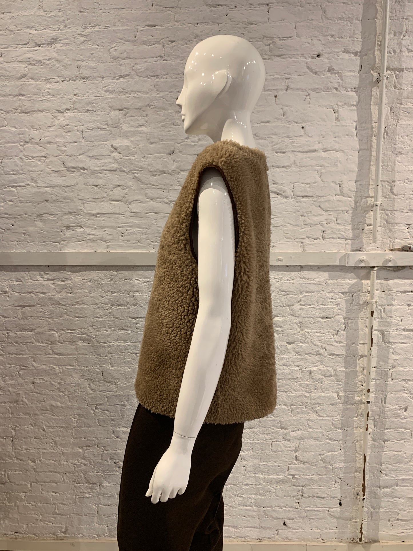 Maison Martin Margiela A/W 2011 men's reversible sheepskin gilet  showpiece