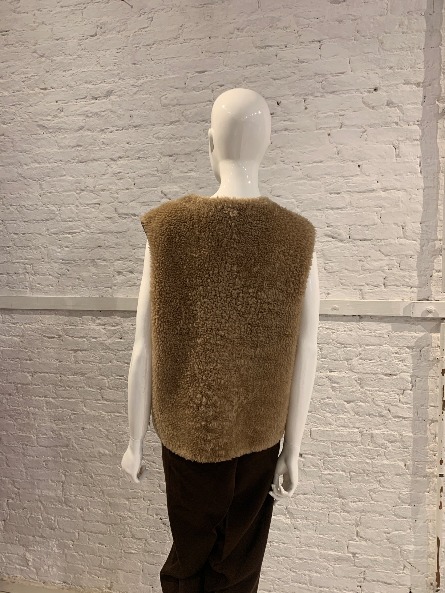 Maison Martin Margiela A/W 2011 men's reversible sheepskin gilet  showpiece