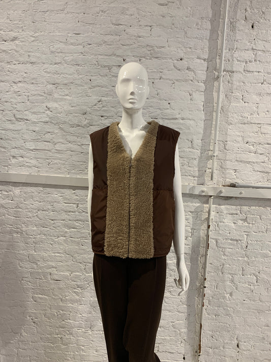 Maison Martin Margiela A/W 2011 men's reversible sheepskin gilet  showpiece