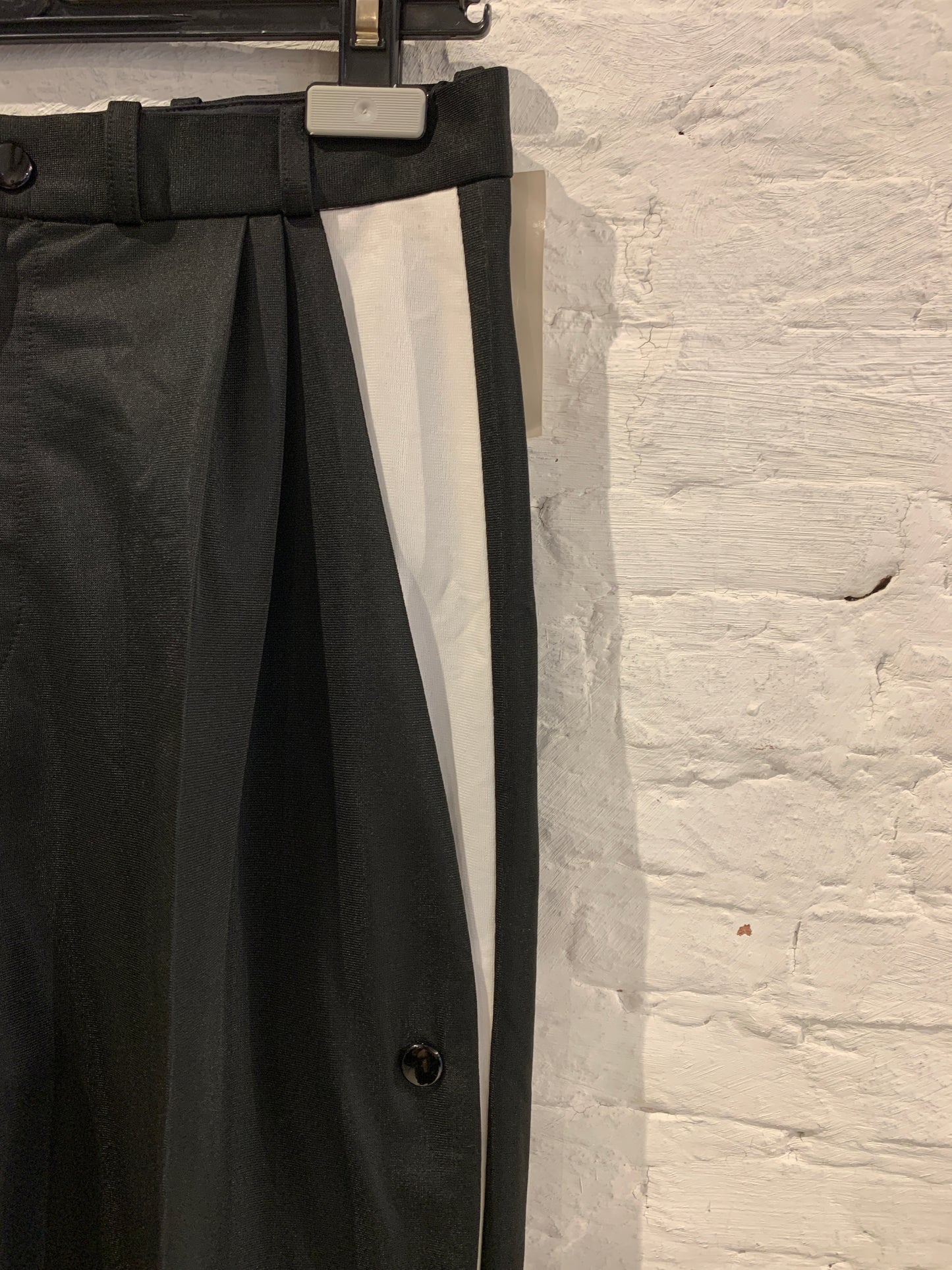 Raf Simons Spring Summer 2000 Summa Cum Laude Colection Black Trousers with side snap button detail