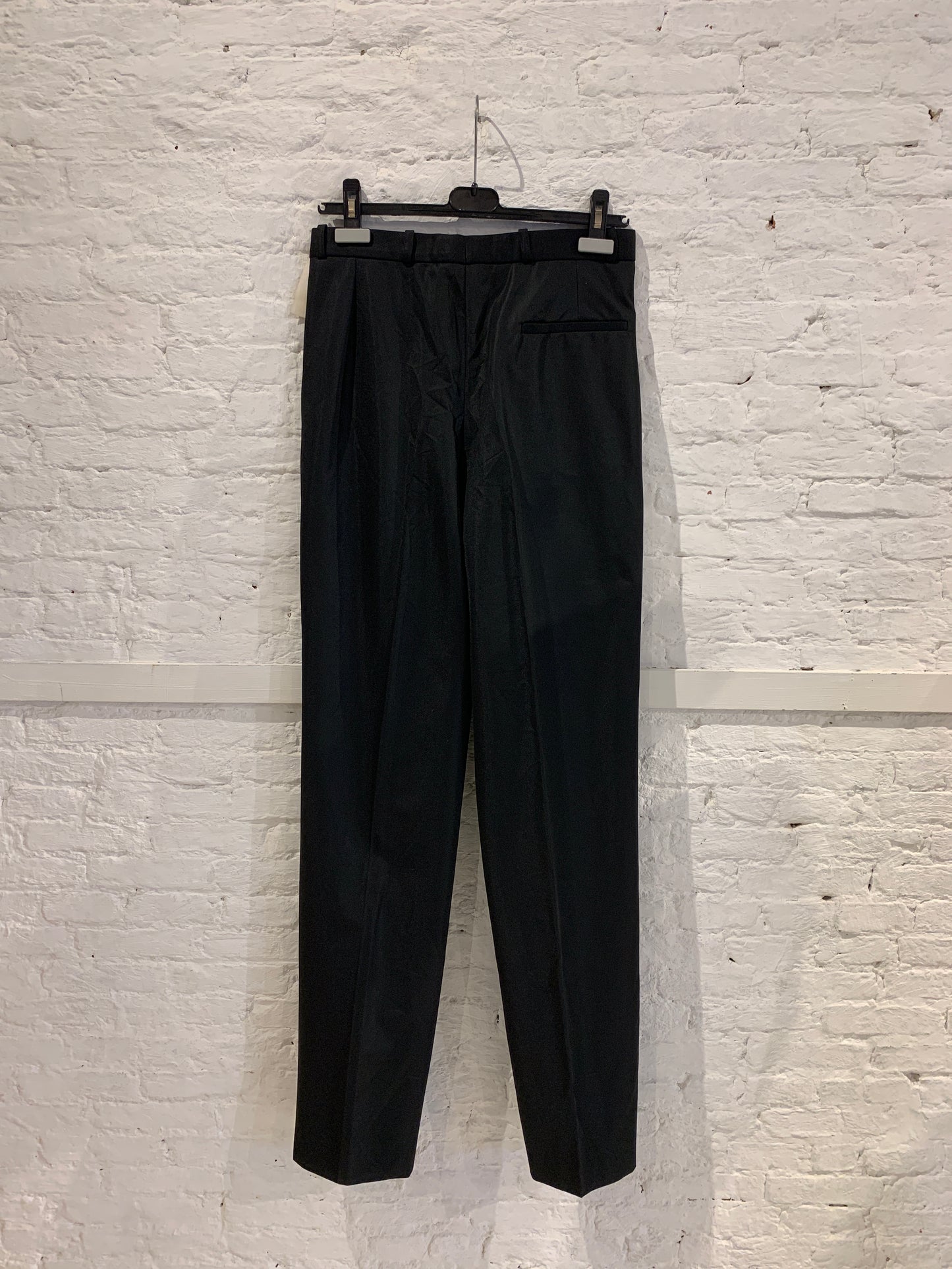 Raf Simons Spring Summer 2000 Summa Cum Laude Colection Black Trousers with side snap button detail