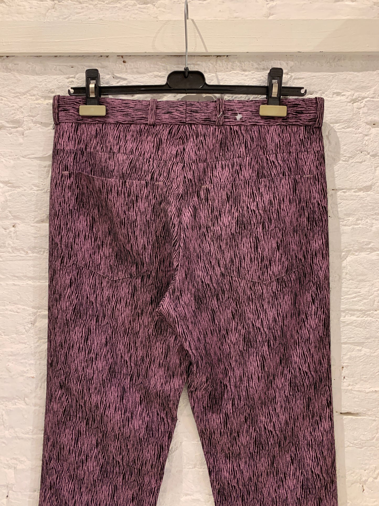 Raf Simons S/S 1998 Black Palms Collection Zebra Print Skinn Trousers Show Piece