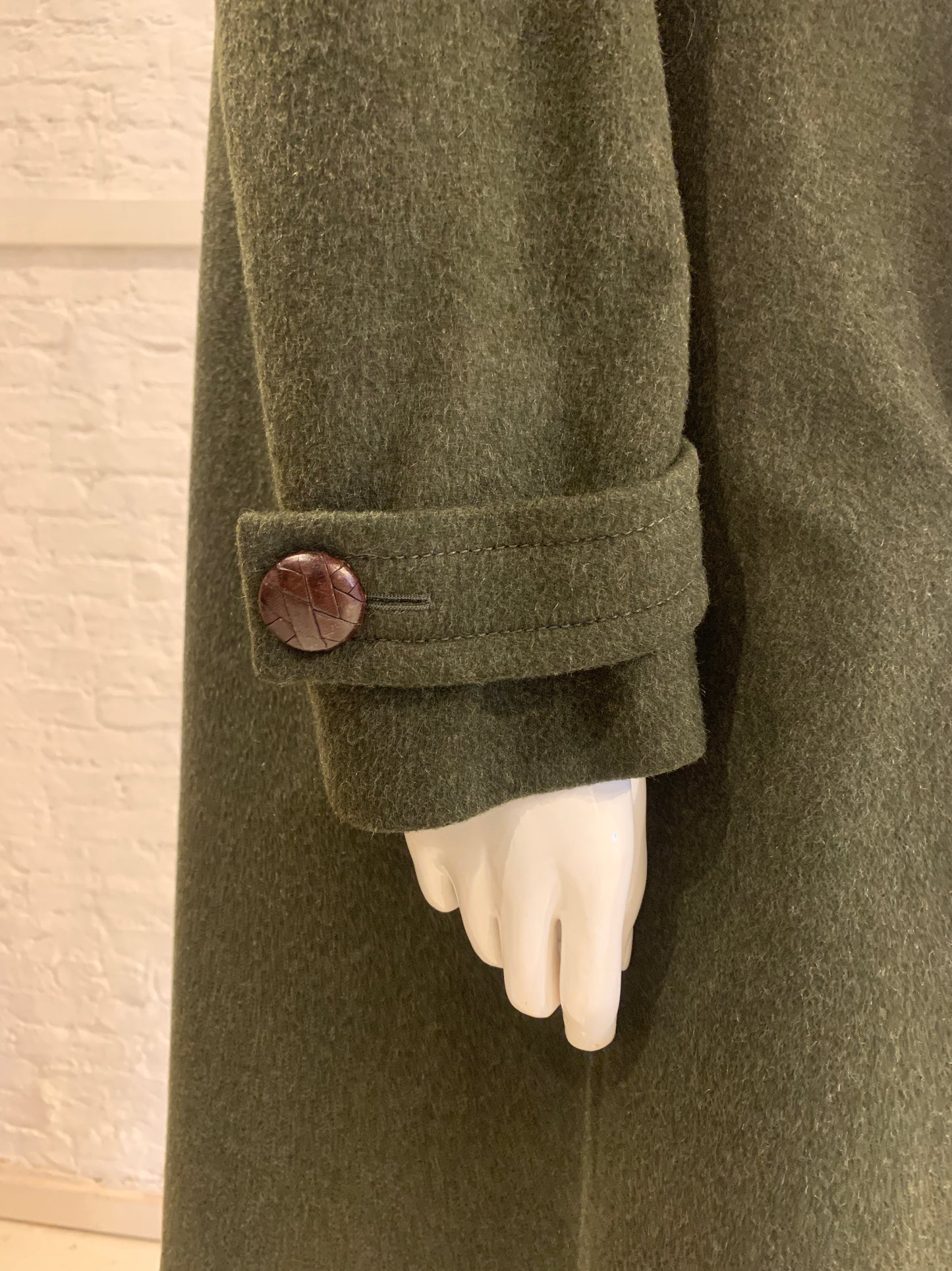 Vintage Veronique Branquinho Army Green Wool Princess Coat