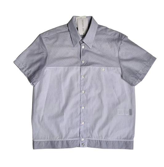 Raf Simons Spring Summer 2007 cotton short sleeve patchwork shirt NWT