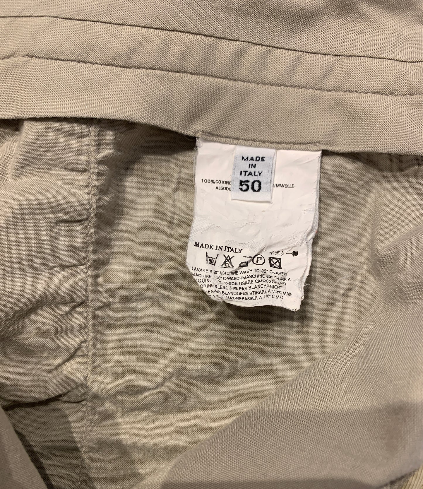 Martin Margiela, S/S 2006 Men's Chino Cotton Anatomical Trouser