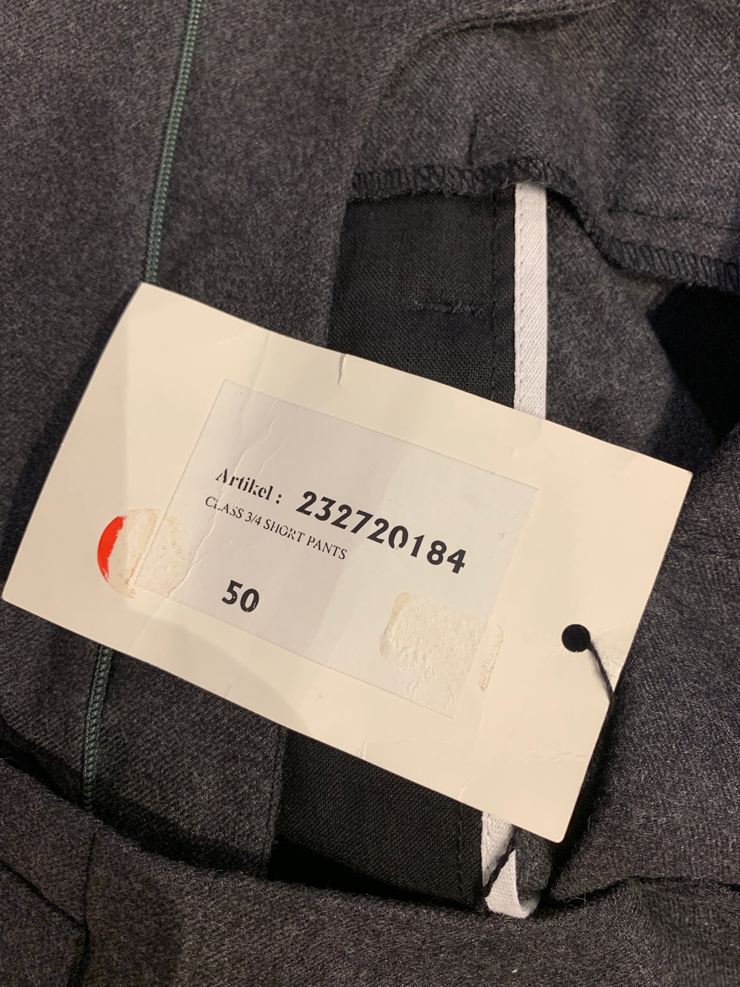Raf Simons, A/W 2000/2001 Confusion Collection Wool Pleated 3/4 Short Trousers