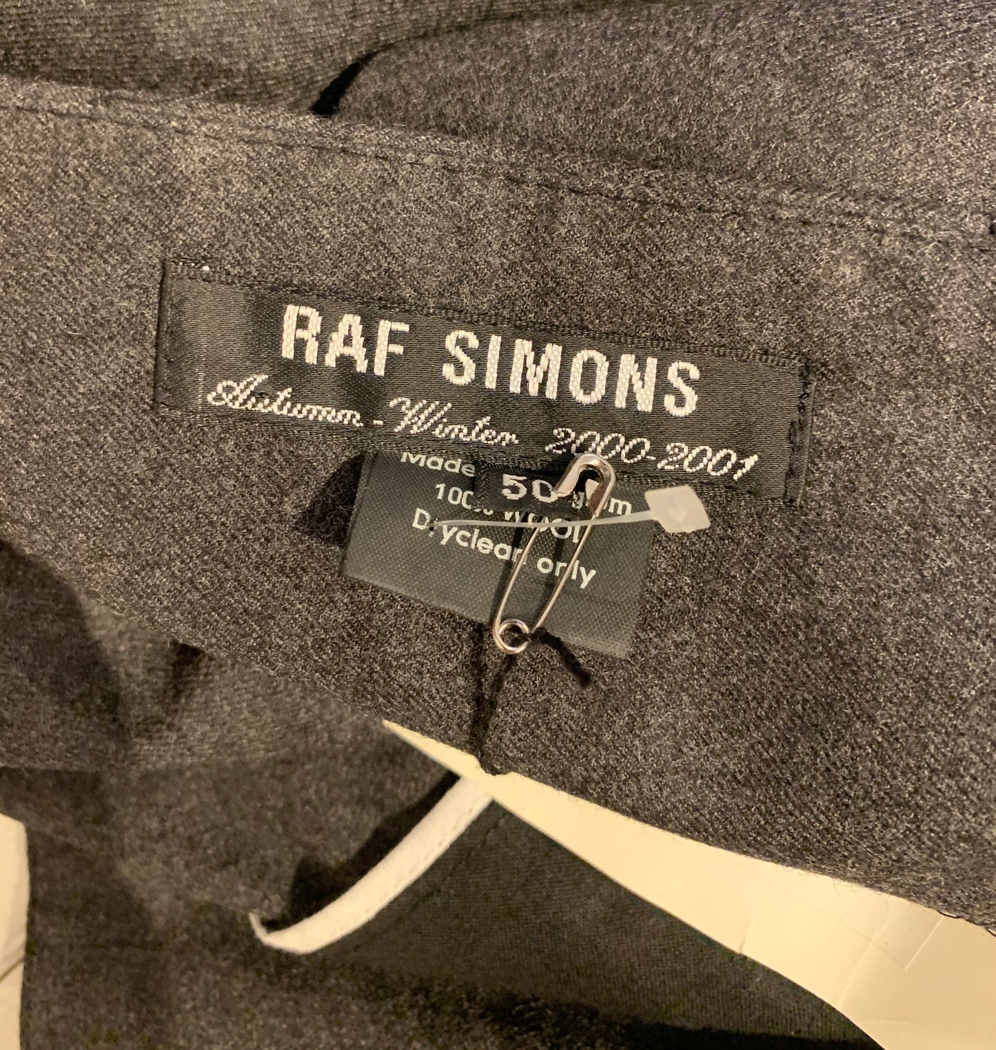 Raf Simons, A/W 2000/2001 Confusion Collection Wool Pleated 3/4 Short Trousers