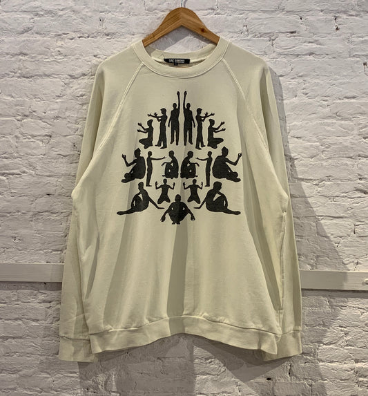 Raf Simons S/S 2004 May the Circle Be Unbroken Collection Yoga Positions Sweatshirt
