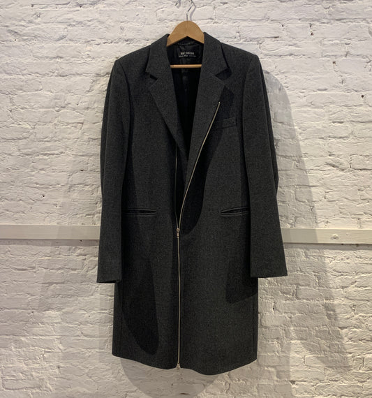 Raf Simons, A/W 1999/2000 Disorder-Incubation-Isolation Grey Wool Coat