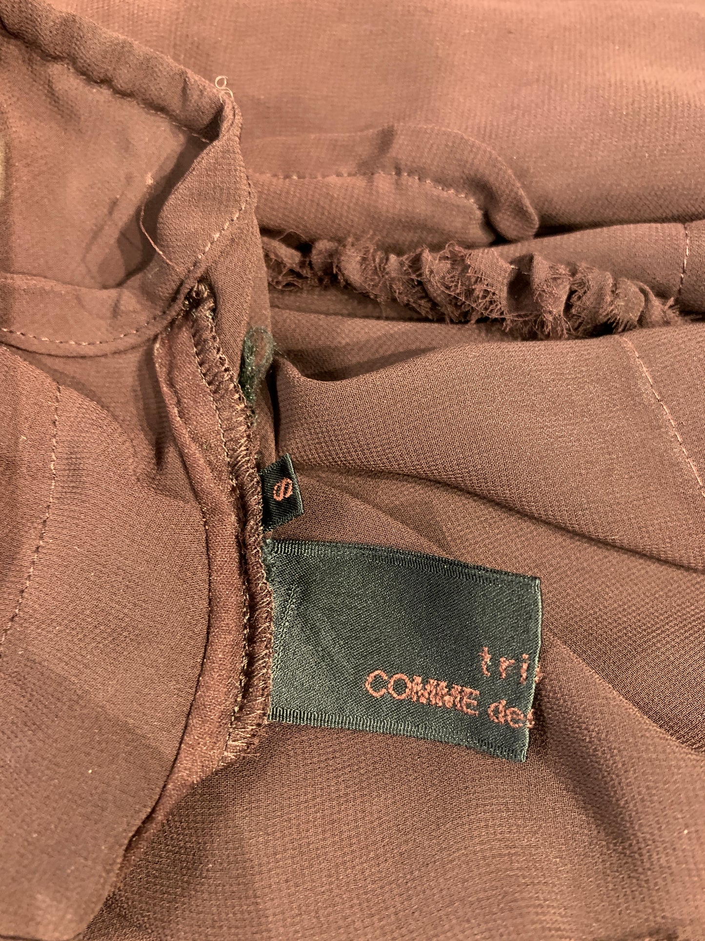 Comme des Garçons Tricot A/W 2006 Semi Sheer Embellished Ruffle Dress