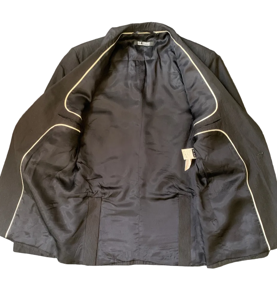 Raf Simons SS2007 Striped Cotton-Silk Blazer (Size 48)