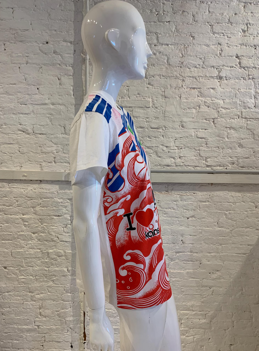 Vintage 1980s Kansai Yamamoto I Love New York Spray Paint Cotton T-shirt
