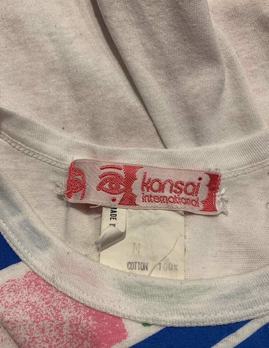 Vintage 1980s Kansai Yamamoto I Love New York Spray Paint Cotton T-shirt