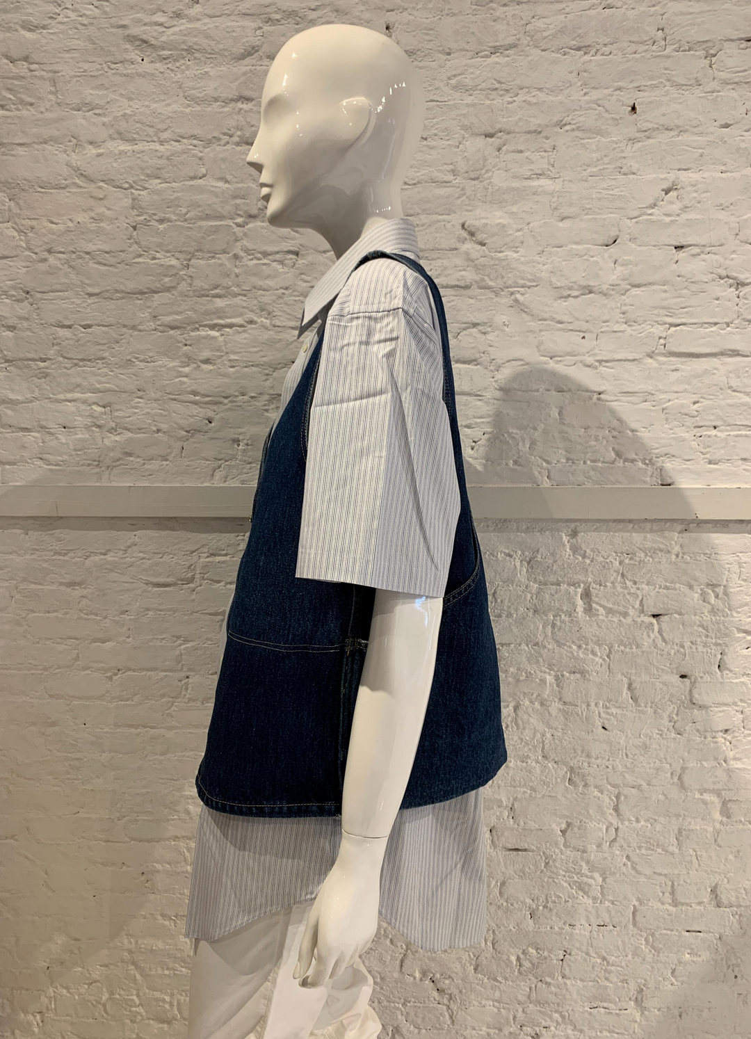 Vintage 1980s Denim Gilet Goldie Designed by Katharine Hamnett. RARE