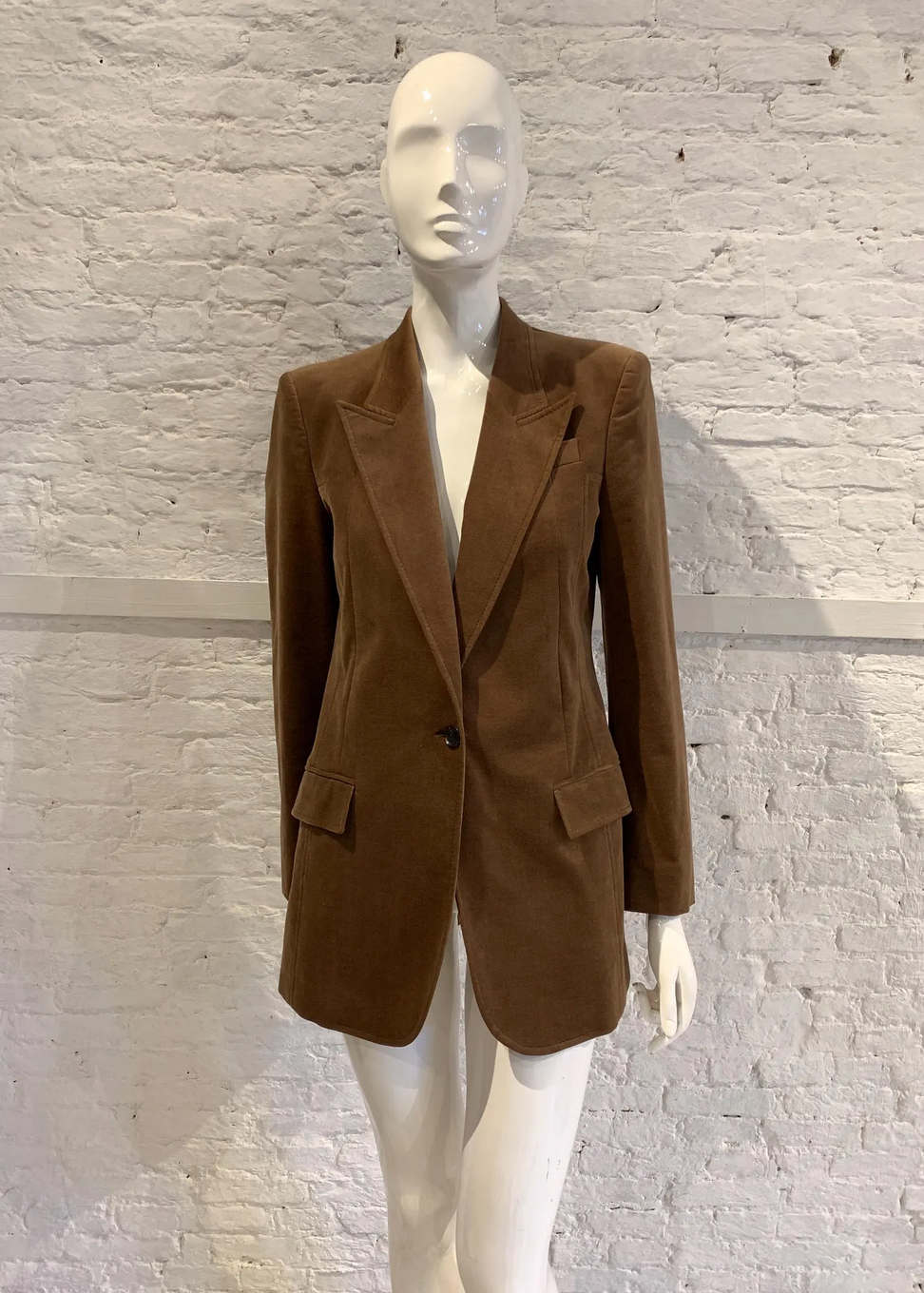 Vintage Gucci Velvet Smoking Tuxedo Single Breasted Blazer Jacket