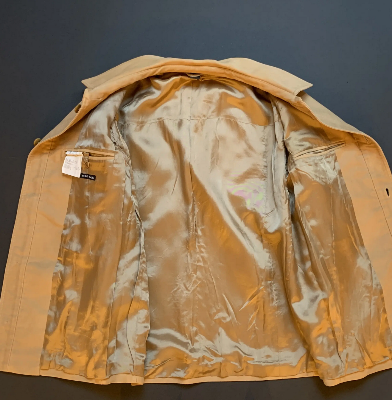 Helmut Lang Vintage 1990's Tailored Camel Moleskin Jacket