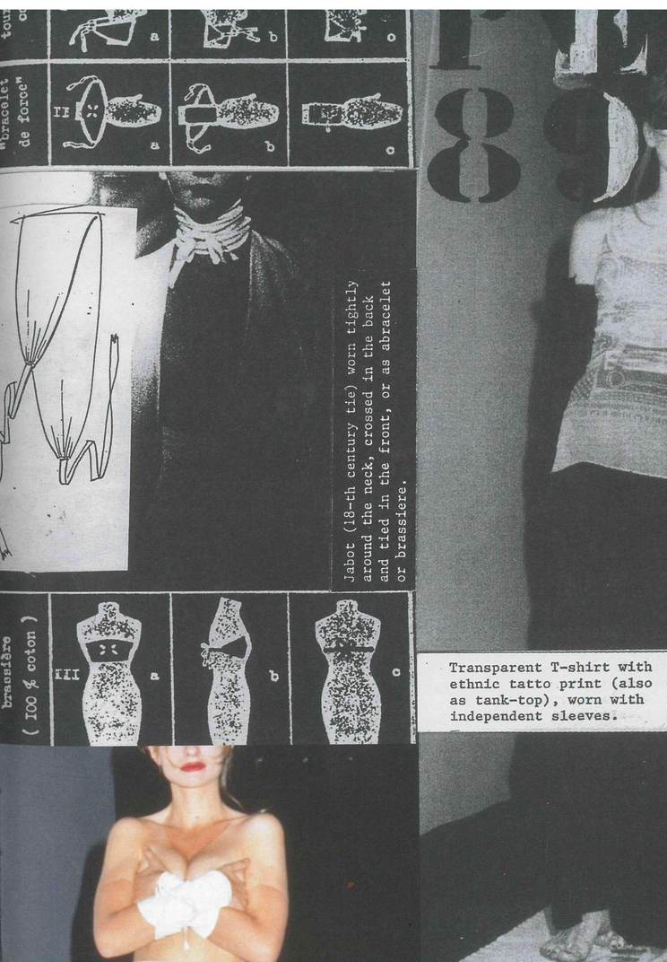 Maison Martin Margiela Vintage Spring Summer 2001 Tulle  Sequins Jabot